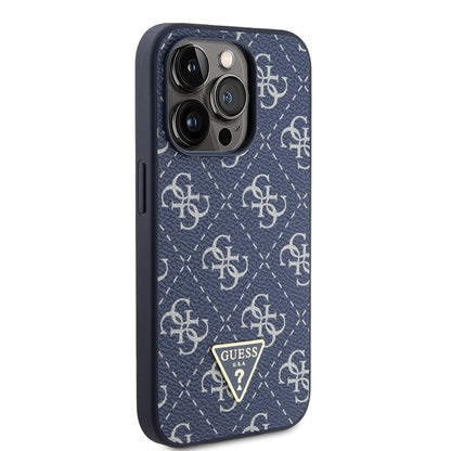Θήκη για Apple iPhone 15 Pro, Guess, 4G Triangle Logo, Μπλε