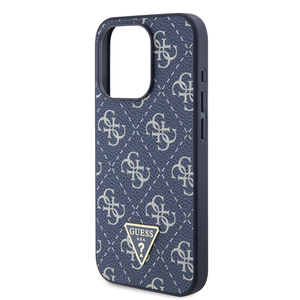 Θήκη για Apple iPhone 15 Pro, Guess, 4G Triangle Logo, Μπλε