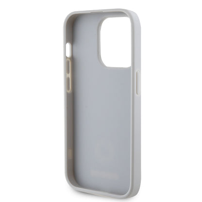 Θήκη για Apple iPhone 15 Pro, Guess, Strass Metal Logo, Ασημί