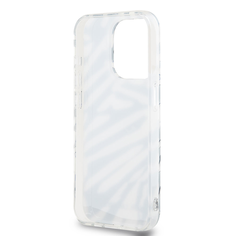 Θήκη για Apple iPhone 15 Pro, Karl Lagerfeld, IML Luxury Zebra Pattern with Strap, Μαύρη