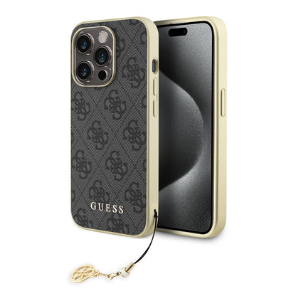 Θήκη για Apple iPhone 15 Pro Max, Guess, 4G Charm, Γκρι
