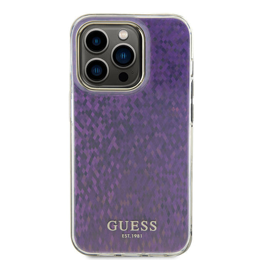 Θήκη για Apple iPhone 15 Pro Max, Guess, IML Faceted Mirror Disco Iridescent, Ροζ