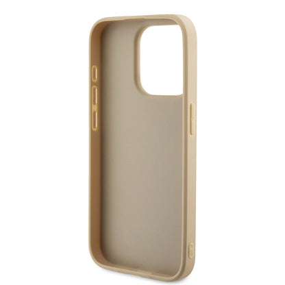 Θήκη για Apple iPhone 15 Pro Max, Guess, Saffiano Iridescent Script, Χρυσή