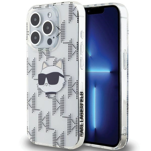 Θήκη για Apple iPhone 15 Pro Max, Karl Lagerfeld, IML Electroplated Choupette Head, Διάφανη