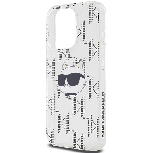 Θήκη για Apple iPhone 15 Pro Max, Karl Lagerfeld, IML Electroplated Choupette Head, Διάφανη