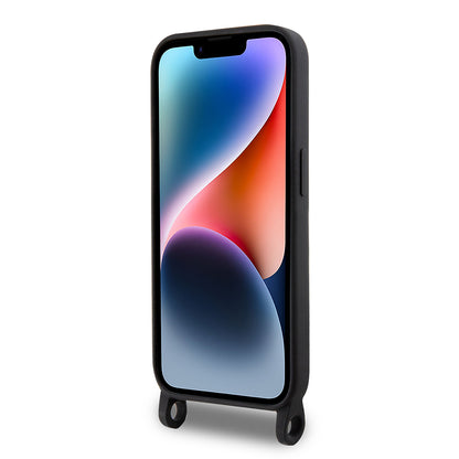 Θήκη για Apple iPhone 15 Pro Max, Karl Lagerfeld, Silicone Crossbody Ikonik Karl, Μαύρη