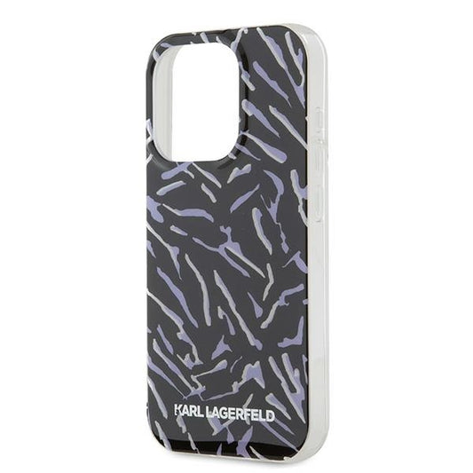 Θήκη για Apple iPhone 15 Pro Max, Karl Lagerfeld, Zebra with Cord Strap, Μοβ