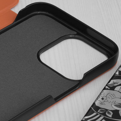 Case for Apple iPhone 15 Pro Max, Techsuit, eFold, Orange