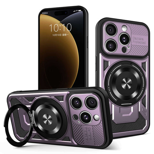 Θήκη για Apple iPhone 15 Pro Max, Techsuit, RuggedCam, Μωβ