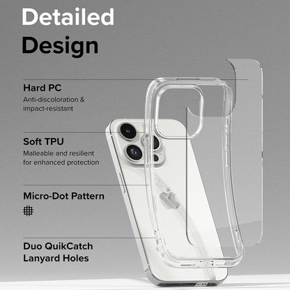 Θήκη για Apple iPhone 15 Pro, Ringke, Fusion, Διαφανής