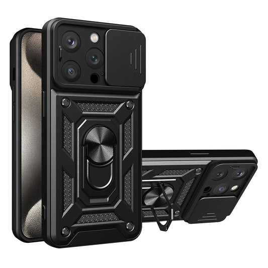 Θήκη για Apple iPhone 15 Pro, Techsuit, CamShield, Μαύρο