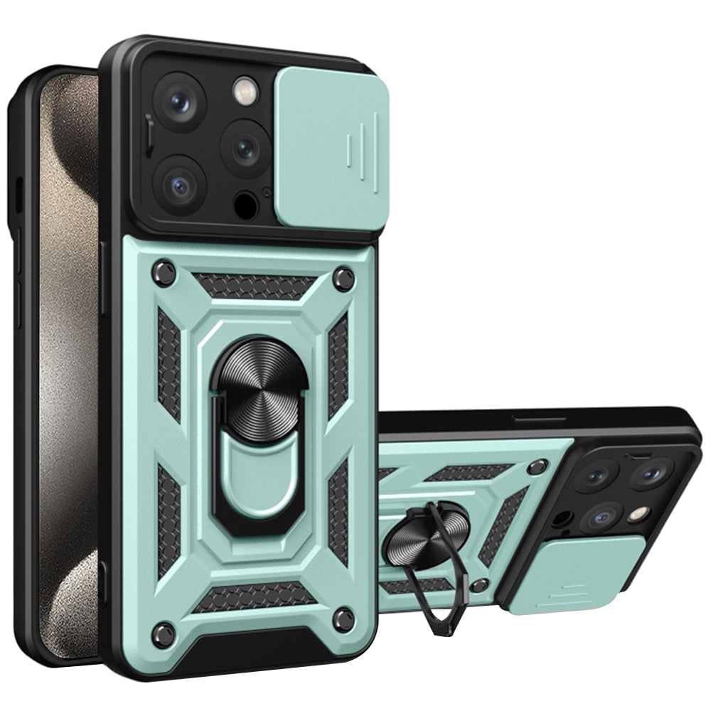 Θήκη για Apple iPhone 15 Pro, Techsuit, CamShield, Πράσινο