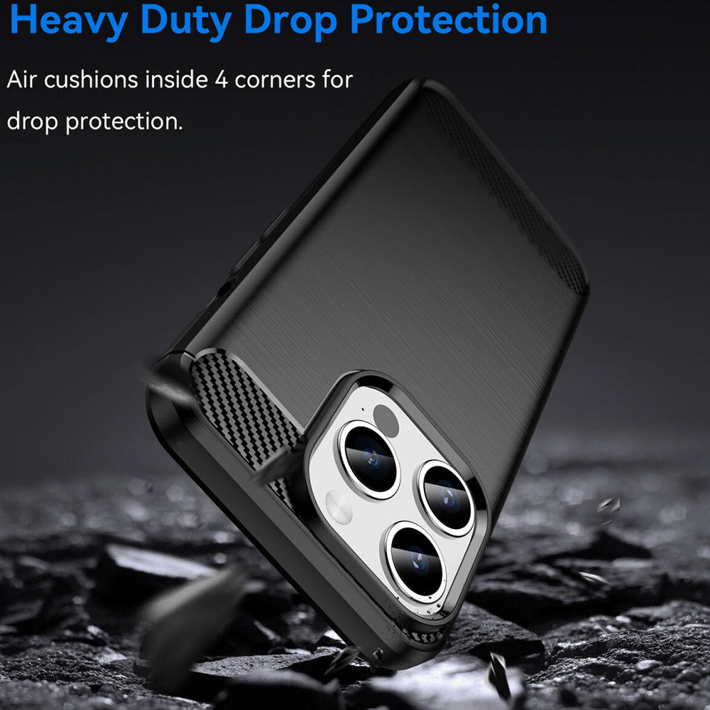 Θήκη για Apple iPhone 15 Pro, Techsuit, Carbon, Μαύρο
