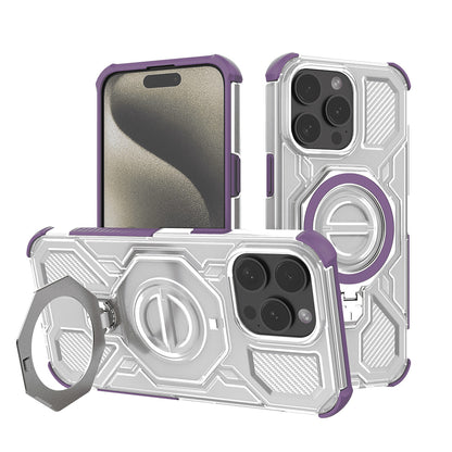 Θήκη για Apple iPhone 15 Pro, Techsuit, Carbon Shield Pro, Μωβ
