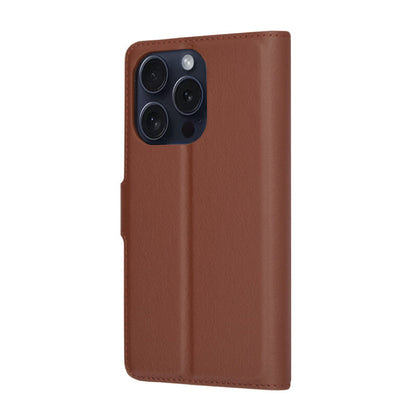 Case for Apple iPhone 15 Pro, Techsuit, Leather Folio, Brown