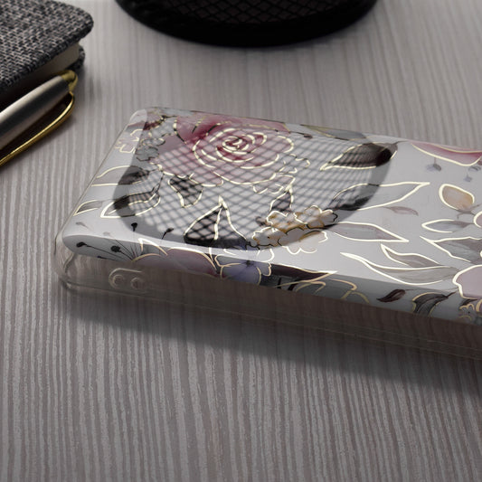 Case for Apple iPhone 15 Pro, Techsuit, Marble, White
