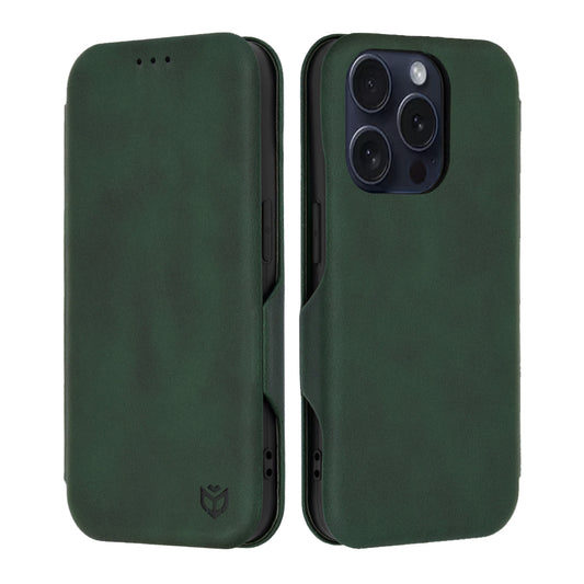 Θήκη για Apple iPhone 15 Pro, Techsuit, Safe Wallet Plus, Πράσινο
