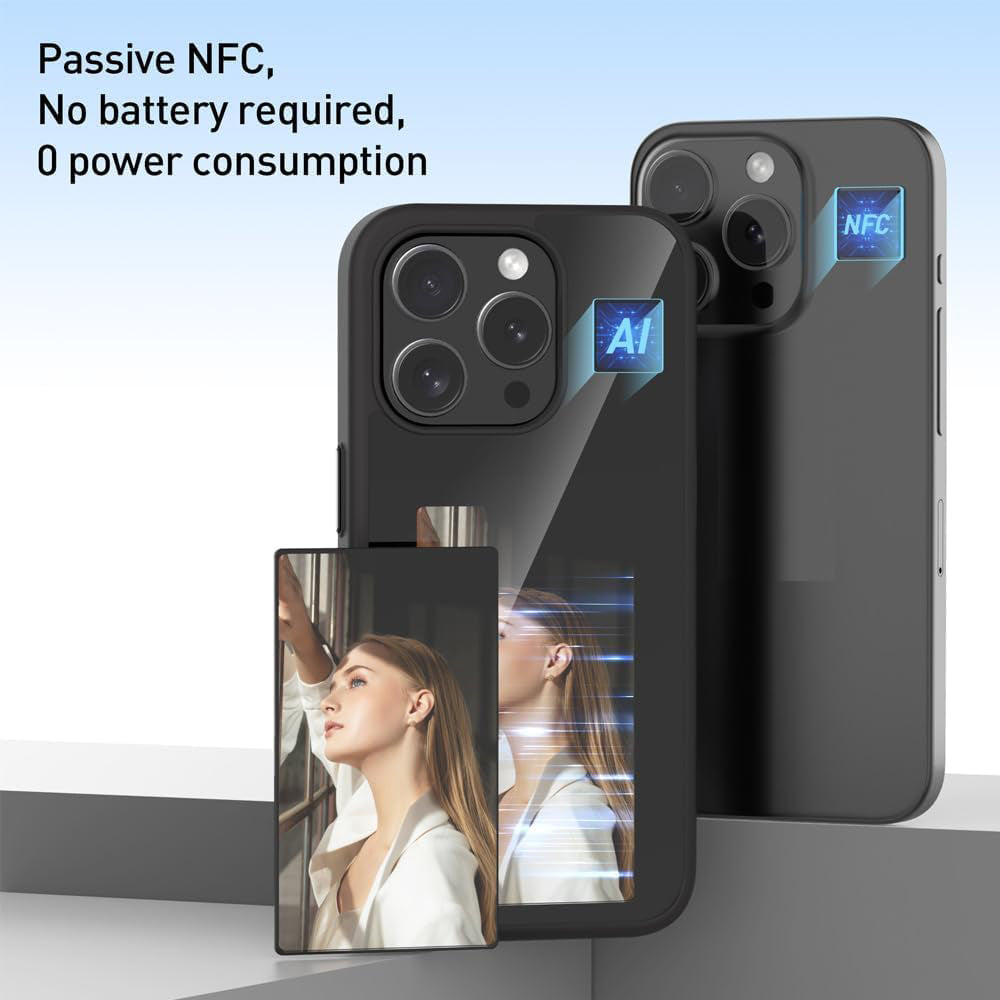 Θήκη για Apple iPhone 15 Pro, Techsuit, SmartScreen NFC, Μαύρο