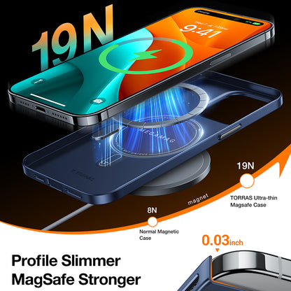 Θήκη για Apple iPhone 15 Pro, Torras, OriginFit, Μπλε σκούρο