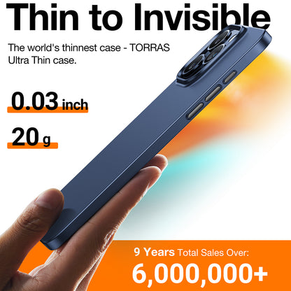 Θήκη για Apple iPhone 15 Pro, Torras, OriginFit, Μπλε σκούρο