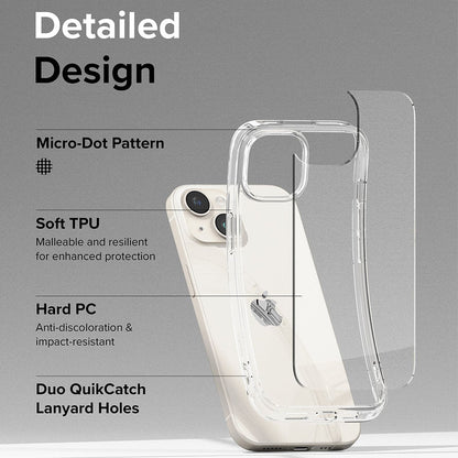 Case for Apple iPhone 15, Ringke, Fusion, Transparent