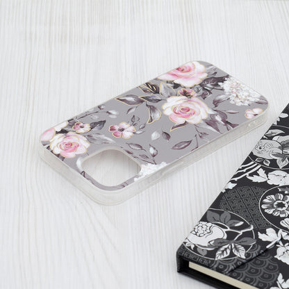 Θήκη για Apple iPhone 15, Techsuit, Marble, Γκρι