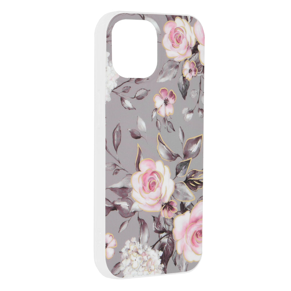 Θήκη για Apple iPhone 15, Techsuit, Marble, Γκρι
