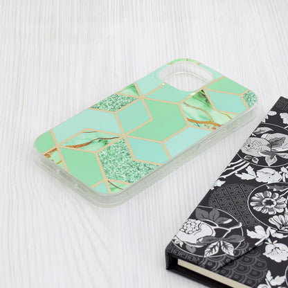 Θήκη για Apple iPhone 15, Techsuit, Marble, Πράσινο