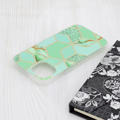 Θήκη για Apple iPhone 15, Techsuit, Marble, Πράσινο
