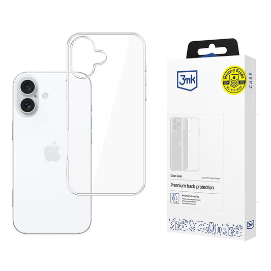 Θήκη για Apple iPhone 16, 3MK, Διαφανής, Διάφανη