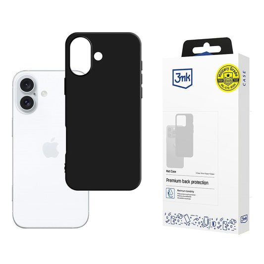 Θήκη για Apple iPhone 16, 3MK, Μαύρο Ματ