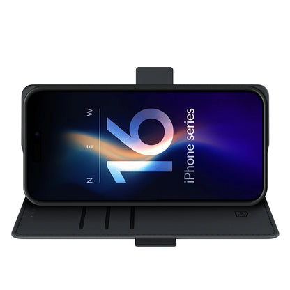 Case for Apple iPhone 16, 3MK, Wallet, Black