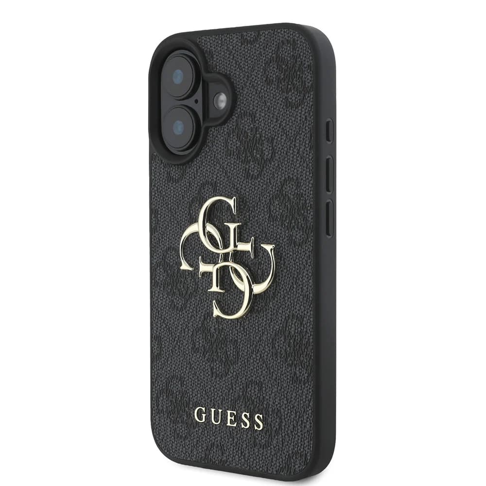 Case for Apple iPhone 16, Guess, 4G Big Logo, Black