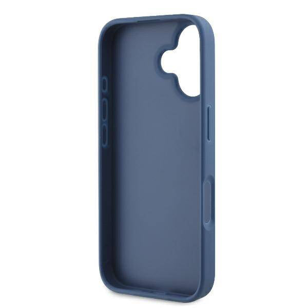 Θήκη για Apple iPhone 16, Guess, 4G Bottom Stripe, Μπλε
