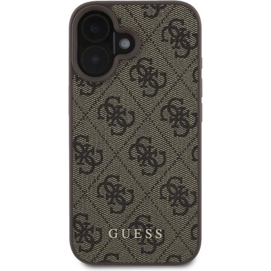 Θήκη για Apple iPhone 16, Guess, 4G Classic, Καφέ