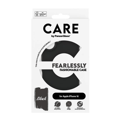 Θήκη για Apple iPhone 16, PanzerGlass, Care Fashionable, Μαύρη