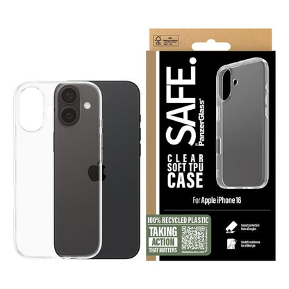 Θήκη για Apple iPhone 16, PanzerGlass, Safe., Διαφανής