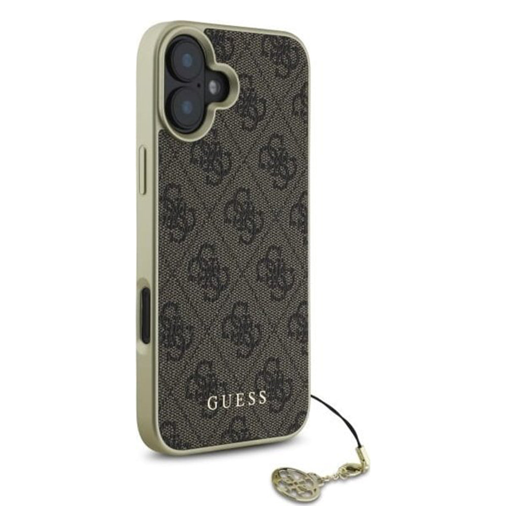 Θήκη για Apple iPhone 16 Plus, Guess, 4G Charm, Καφέ
