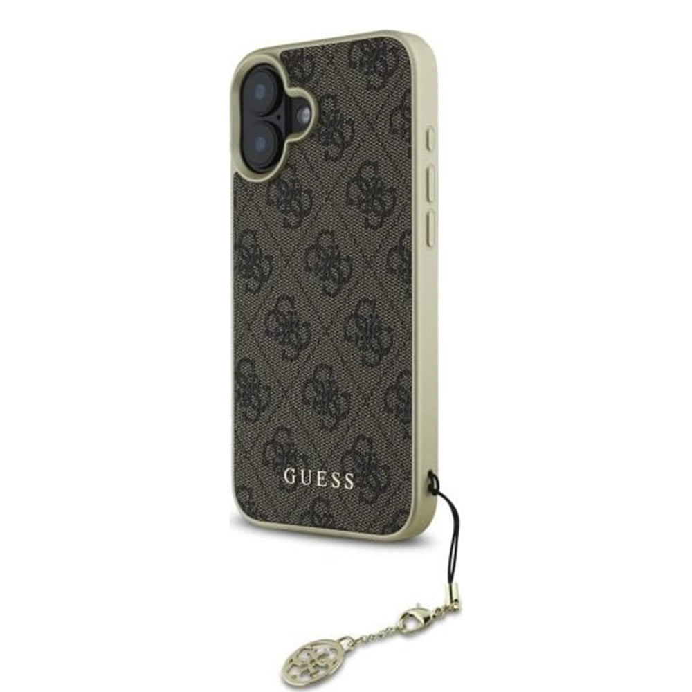 Θήκη για Apple iPhone 16 Plus, Guess, 4G Charm, Καφέ