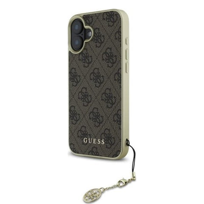 Θήκη για Apple iPhone 16 Plus, Guess, 4G Charm, Καφέ
