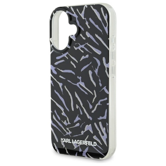 Θήκη για Apple iPhone 16 Plus, Karl Lagerfeld, Zebra with Cord Strap, Μωβ