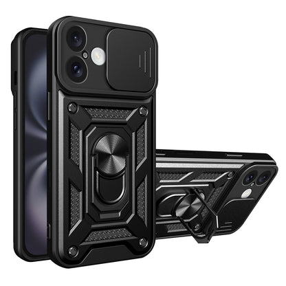 Θήκη για Apple iPhone 16 Plus, Techsuit, CamShield, Μαύρο