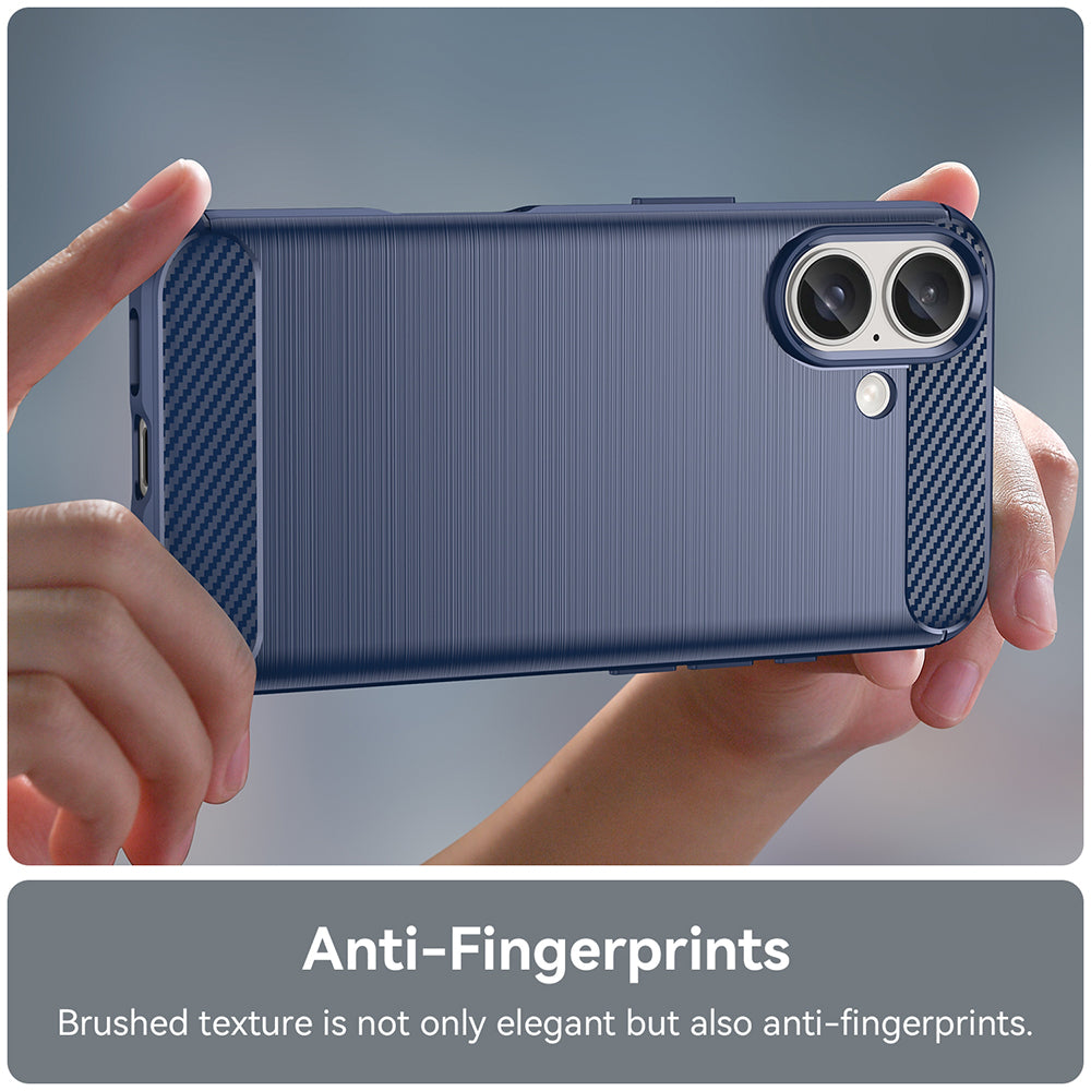 Θήκη για Apple iPhone 16 Plus, Techsuit, Carbon, Μπλε