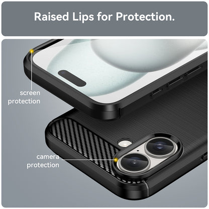 Θήκη για Apple iPhone 16 Plus, Techsuit, Carbon, Μαύρη