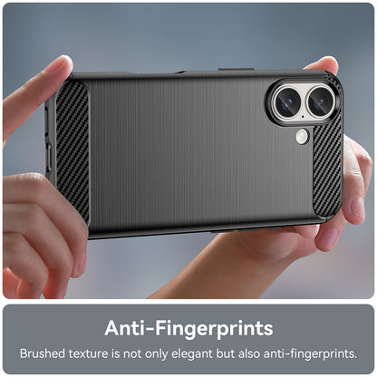 Θήκη για Apple iPhone 16 Plus, Techsuit, Carbon, Μαύρη
