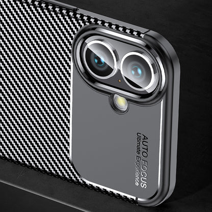 Θήκη για Apple iPhone 16 Plus, Techsuit, CarbonFiber, Μαύρη