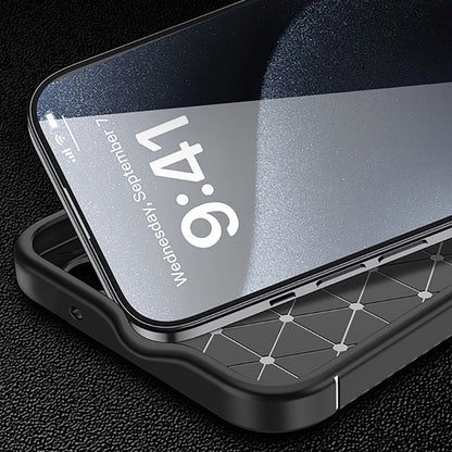 Θήκη για Apple iPhone 16 Plus, Techsuit, CarbonFiber, Μαύρη