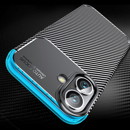 Θήκη για Apple iPhone 16 Plus, Techsuit, CarbonFiber, Μαύρη