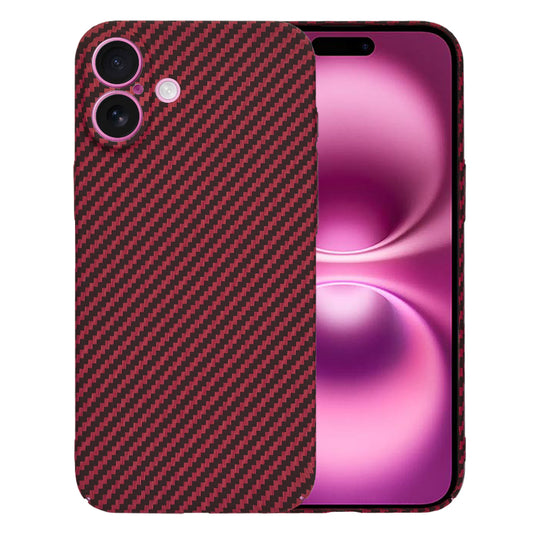 Θήκη για Apple iPhone 16 Plus, Techsuit, Carbonite FiberShell, Κόκκινο