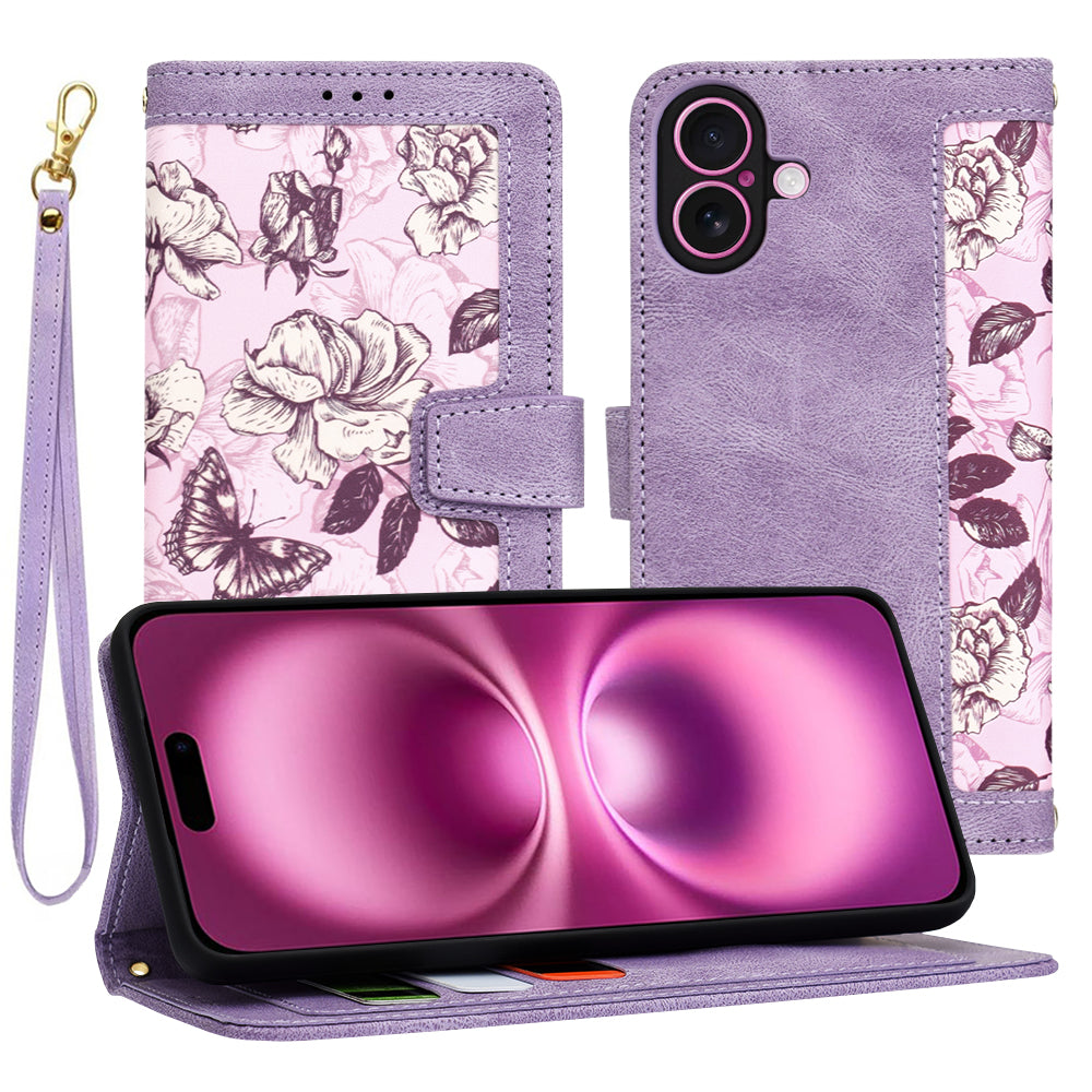 Θήκη για Apple iPhone 16 Plus, Techsuit, FlipCraft, Μωβ